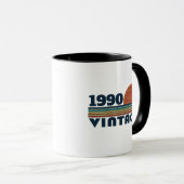 Mug Soirée personnalisée vintage de 35 ans (Devant droit)