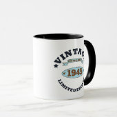 Mug Soirée personnalisée vintage de 85e anniversaire (Devant droit)