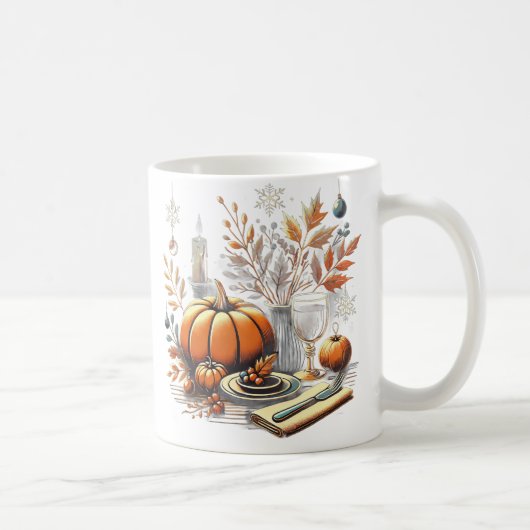 Mug Soirée Thanksgiving to Winter Holiday Table Decor (Droite)