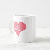 Mug SOIS GENTIL Cœur d'amour rose (Devant gauche)