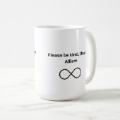 Mug Sois gentil, j'ai de l'allisme (Devant droit)