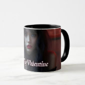 Mug Sois ma Saint Valentin en romance noire (Devant droit)