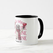 Mug Sois Ma Saint-Valentin Skunk Mignon Saint-Valentin (Devant droit)