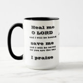 Mug Sois-Moi, Éternel Jérémie 17:14 (Gauche)