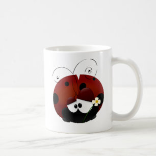 Mug Sois mon caricature de Ladybug rouge Valentine