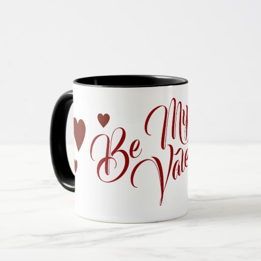 Mug Sois mon coeur de Saint-Valentin (Devant gauche)