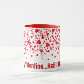Mug Sois Mon Coeur Valentin Rouge Confetti (Centre)