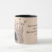 Mug Sois qui tu es, fille, chats bardomania beige (Centre)