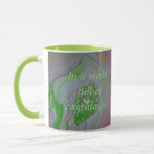 Mug Sois une pastèque Citation de conseil drôle Marbre