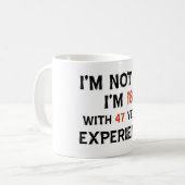 Mug soixante-cinquième conceptions d'anniversaire (Devant gauche)