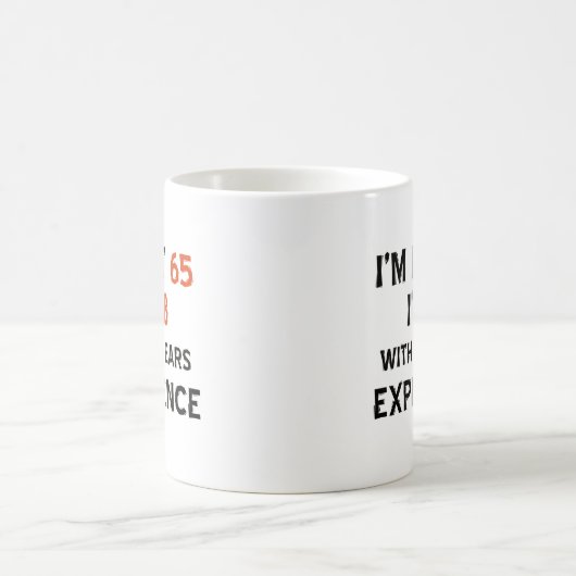 Mug soixante-cinquième conceptions d'anniversaire (Centre)