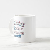 Mug soixante-deuxième conceptions d'anniversaire (Devant gauche)