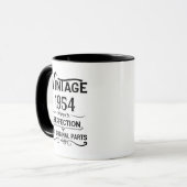 Mug Soixante-dix vintages 70e anniversaire personnalis (Devant gauche)