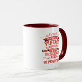 Mug Soixante-dix vintages 70e anniversaire personnalis (Devant droit)