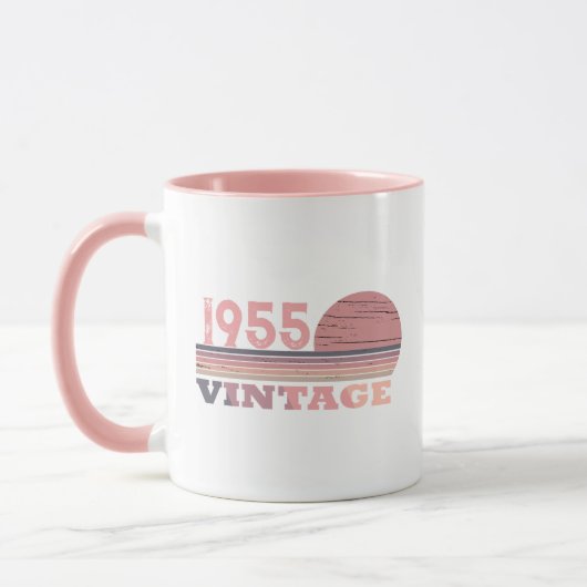 Mug Soixante-dix vintages 70e anniversaire personnalis (Gauche)
