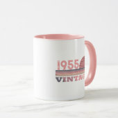 Mug Soixante-dix vintages 70e anniversaire personnalis (Devant droit)