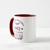 Mug Soixante-dix vintages fête du 80e anniversaire (Devant gauche)