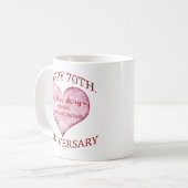 Mug soixante-dixième. Anniversaire (Devant gauche)
