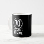 Mug soixante-dixième Anniversaire (70 ans d'être (Devant gauche)