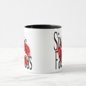 Mug Soixante et fabuleux avec Hot Red Lips (Centre)