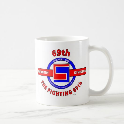 Mug soixante-neuvième DIVISION d'INFANTERIE "LE COMBAT (Droite)