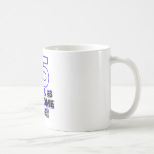 Mug soixante-quinzième conception d'anniversaire
