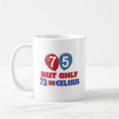 Mug soixante-quinzième conceptions an d'anniversaire (Gauche)