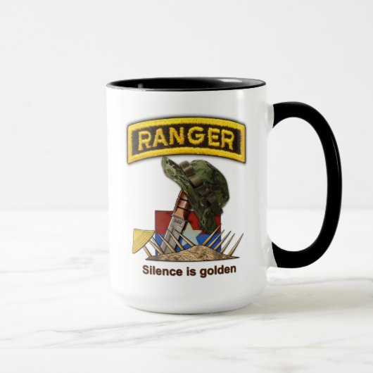 Mug Soixante-quinzième gardes forestières Fort Benning (Droite)