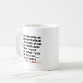 Mug soixantième Anniversaire (Devant gauche)