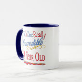 Mug Soixantième anniversaire incroyable (Devant gauche)