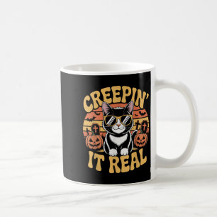 Mug Soky Cute Creen' It Real Funny Chat Halloween Pun
