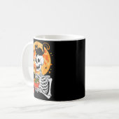 Mug Soky Skeleton Eating Ramen Bowl With Cat Halloween (Devant gauche)