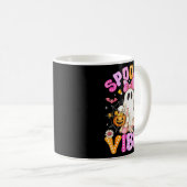Mug Soky Vibes Ghost Retro Groovy Halloween Women Girl (Devant droit)