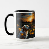 Mug Solaire Eclipse Golden Retriever Ajouter un nom (Gauche)