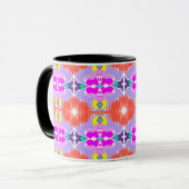 Mug Solar Bloom Kaleidoscope Throw Pillow (Devant gauche)