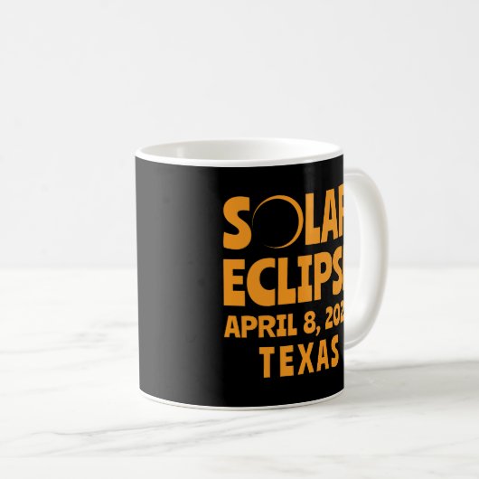 Mug Solar Eclipse 2024 Texas (Devant droit)