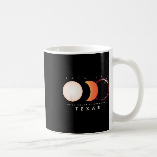 Mug Solar Eclipse 2024 Texas Total Eclipse America Gra (Droite)