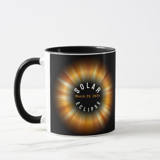 Mug Solar Eclipse American Event 3/29/2025 NOM PERSONN (Gauche)