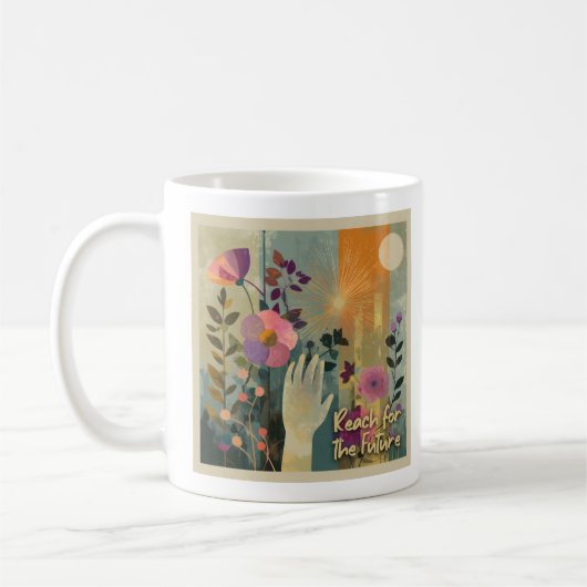 Mug Solarpunk « Atteindre le Futur » (Gauche)