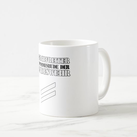 Mug Soldat Armée Drôle Armée Allemande Militaire (Devant droit)