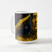 Mug Soldat en or galactique (Devant gauche)