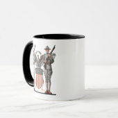 Mug Soldat, marin et bouclier des États-Unis (Devant gauche)