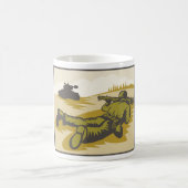 Mug Soldat Rétro Et Char (Centre)