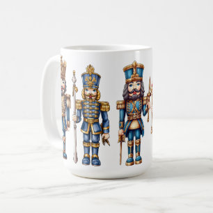 MUG SOLDATS NUTCRACKER DE NOËL BLEUS ET OR