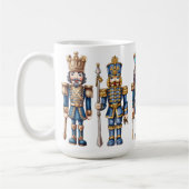 MUG SOLDATS NUTCRACKER DE NOËL BLEUS ET OR (Gauche)