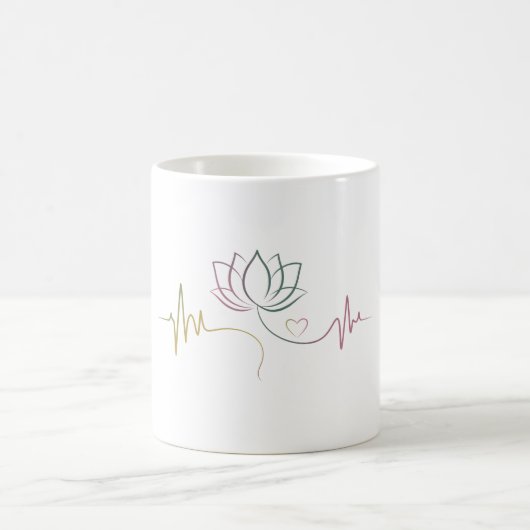 Mug Solde de vie : Lotus & Heartbeat (Centre)