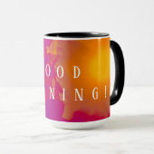 Mug Soleil abstrait brille à travers les feuilles (Devant droit)