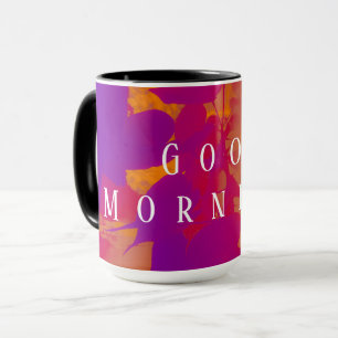 Mug Soleil abstrait brille à travers les feuilles