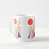 Mug Soleil abstrait, ombres, reflets et structures (Devant gauche)
