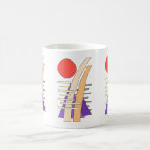 Mug Soleil abstrait, ombres, reflets et structures (Centre)
